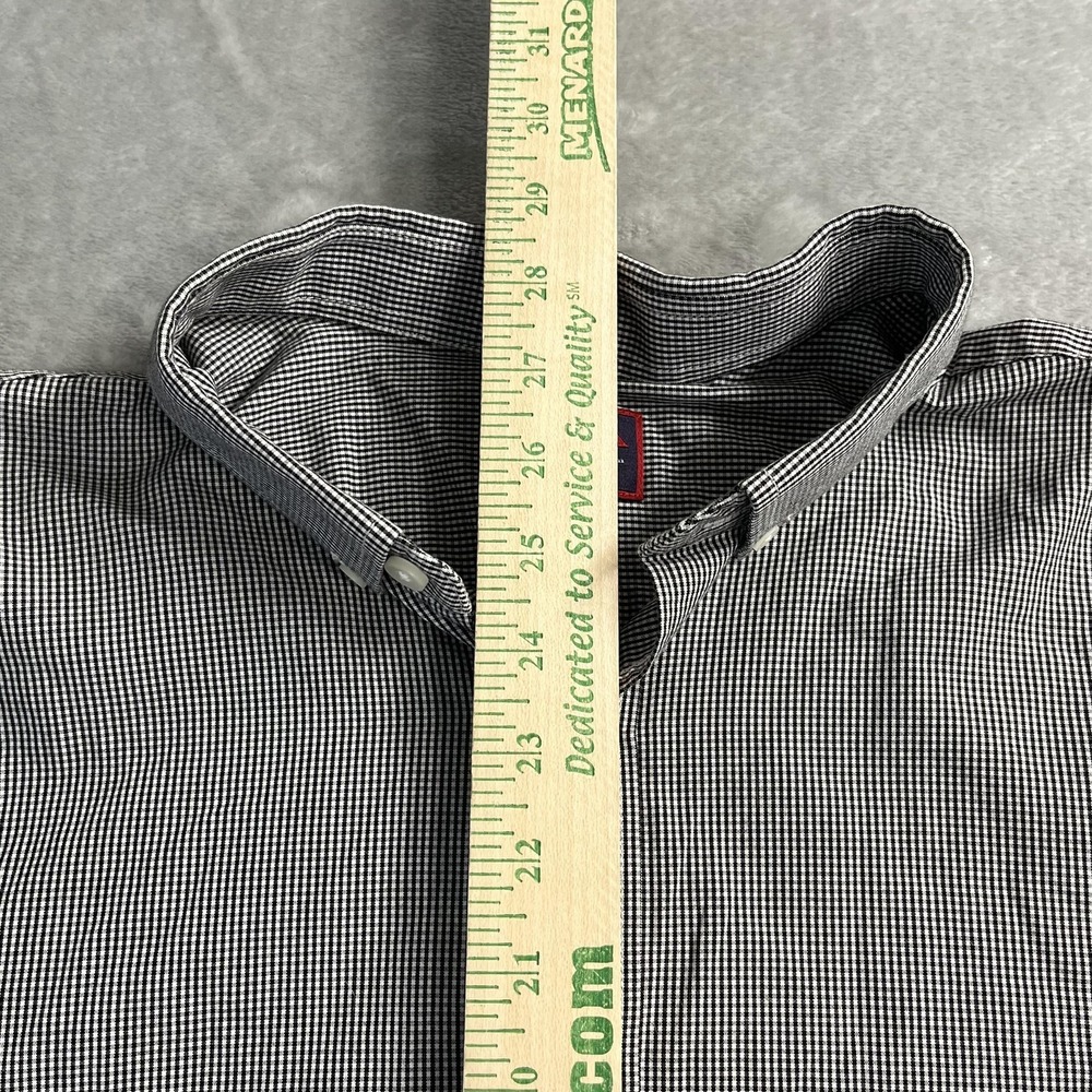 UNTUCKit Shirt Mens XL Gray Check Gingham Long Sleeve Button Down Cotton Casual - Picture 7 of 9